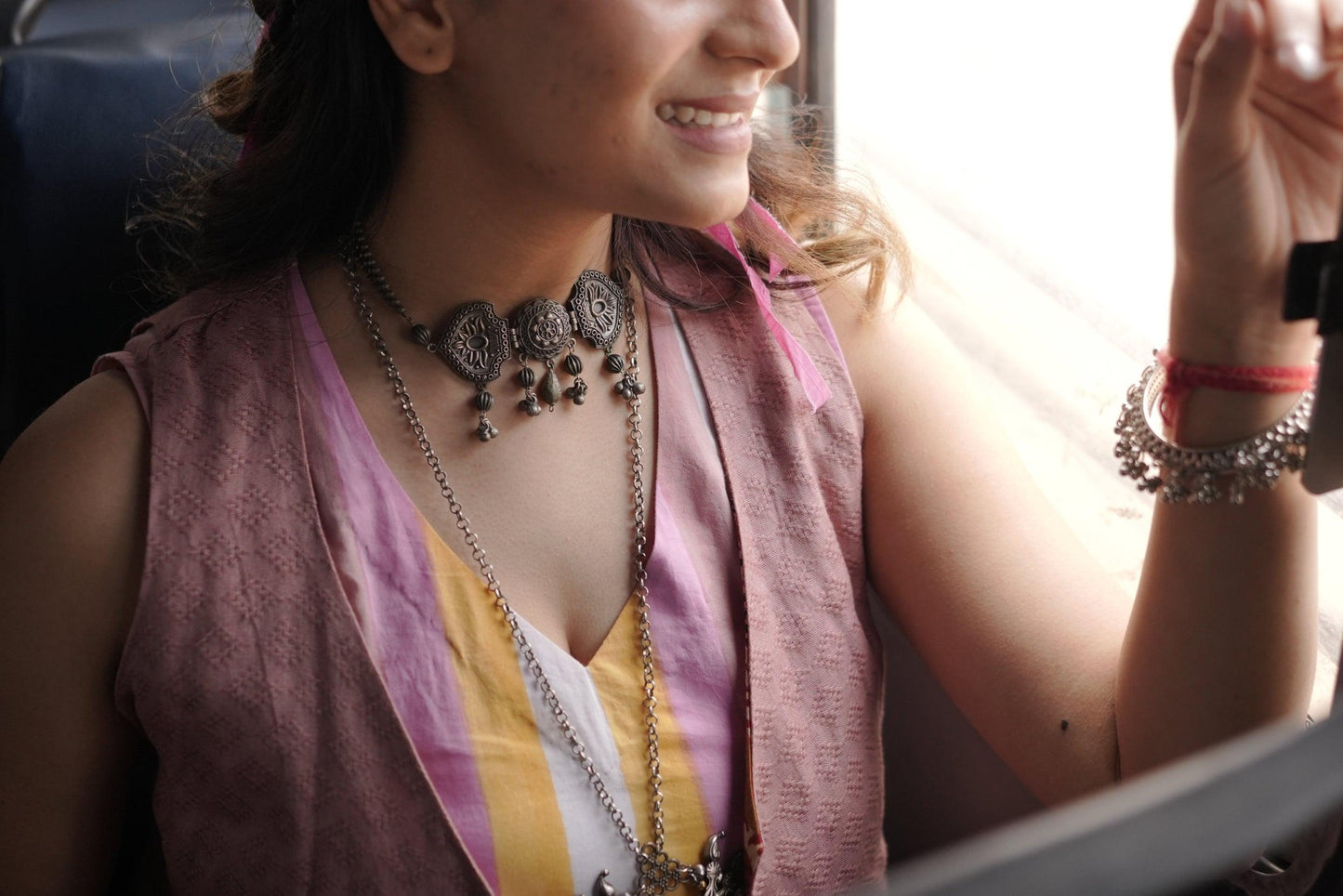 Free Spirit Ensemble Dress | Cotton Printed, Dobby | Handblock - Kharwals India