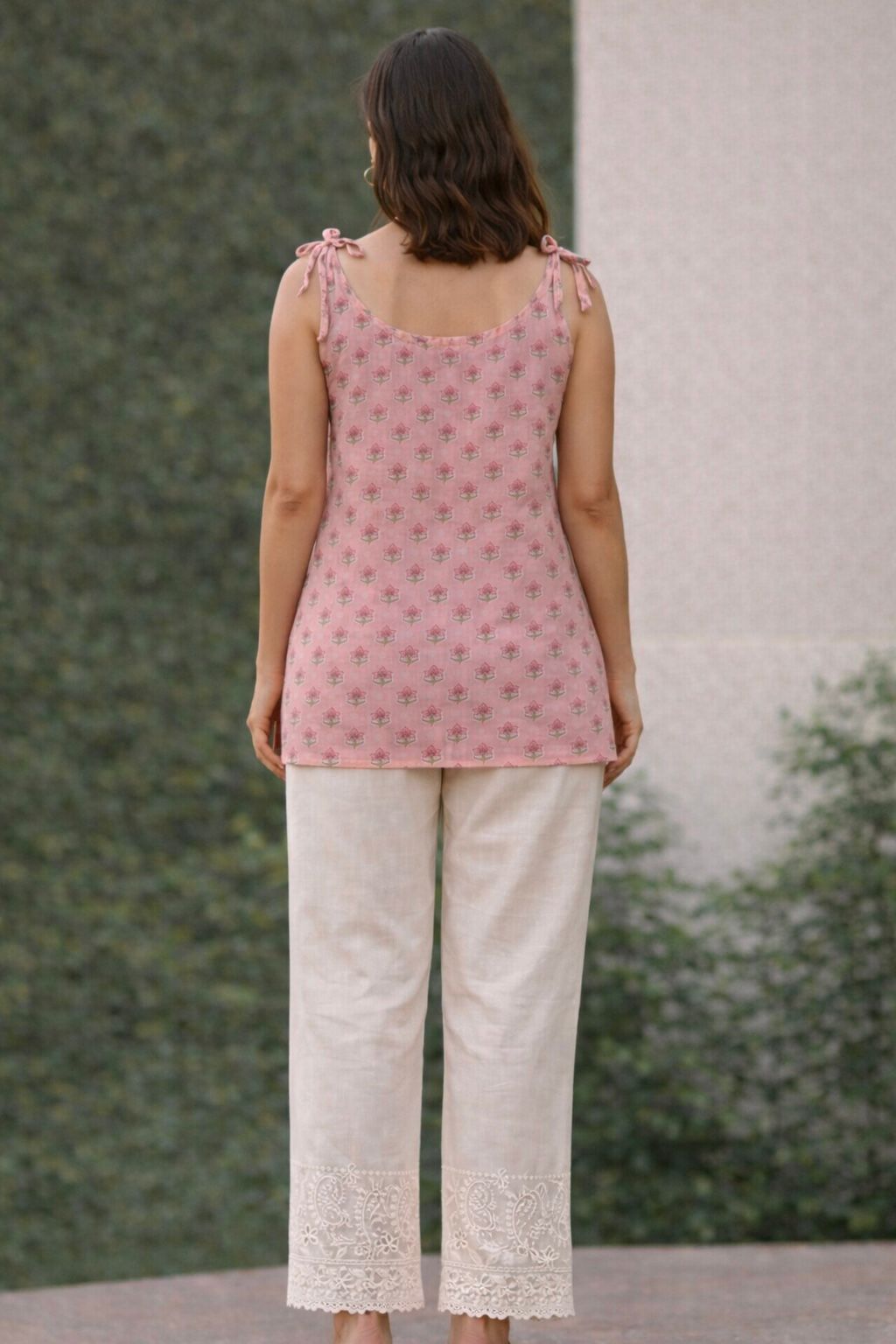 Blush Petal knotted Kurti