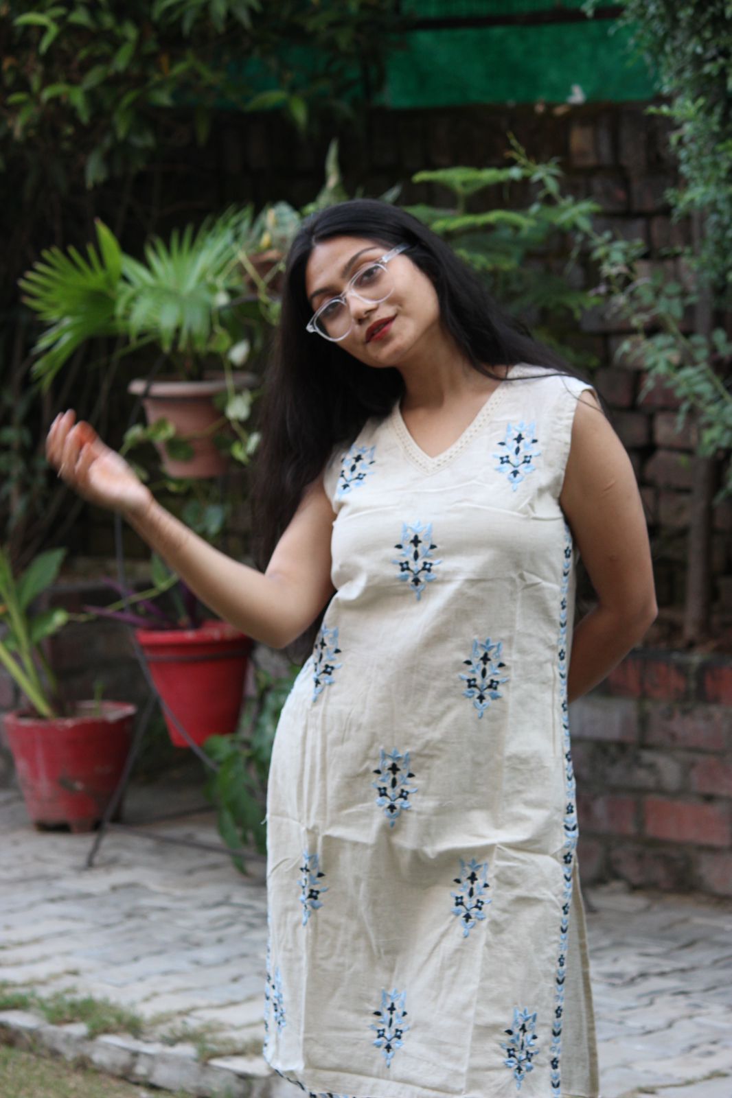 Blue Bloom Handcrafted Co-ord Set