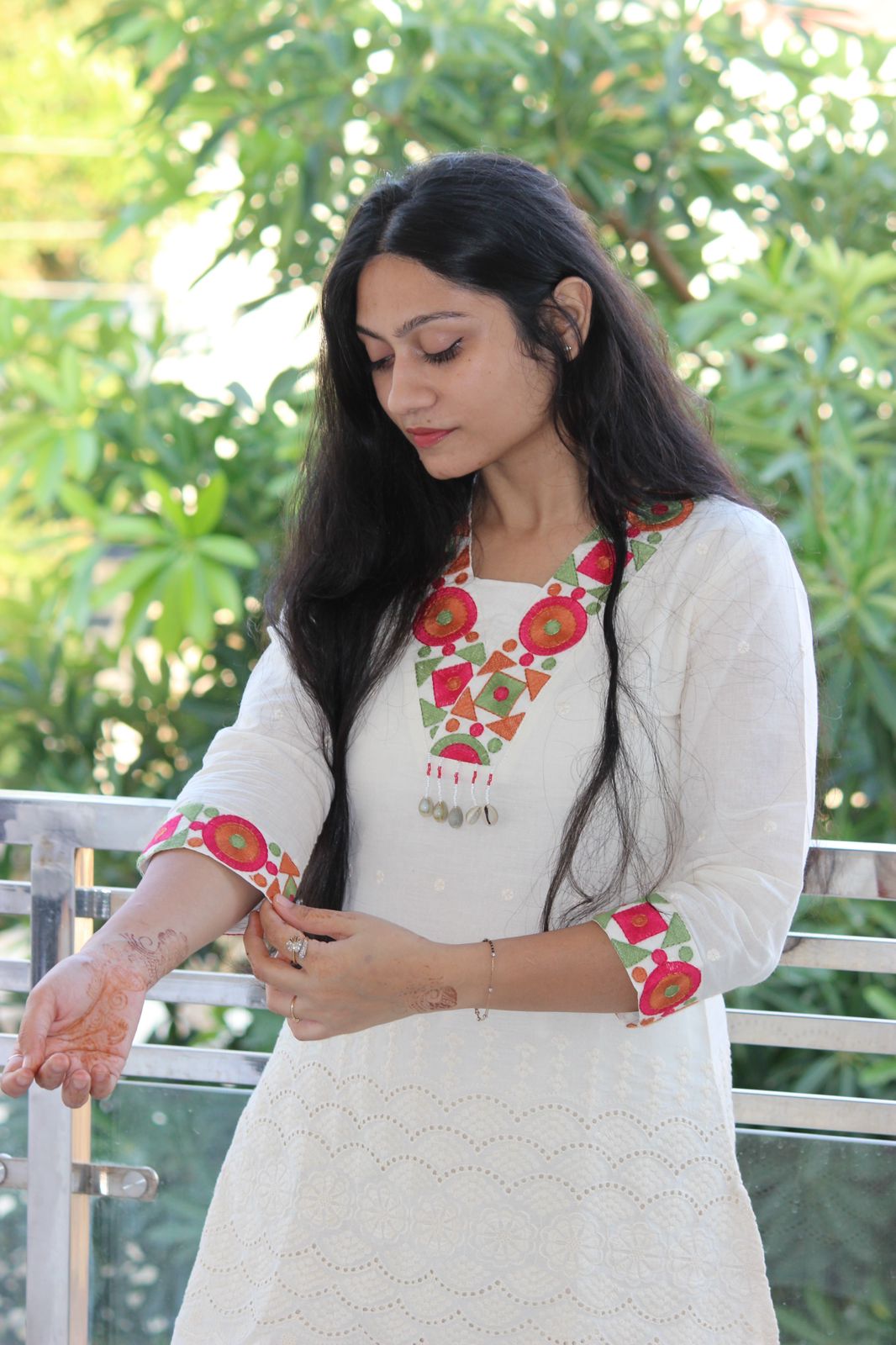 Gulnaar Mirror Cotton Co-ord Set