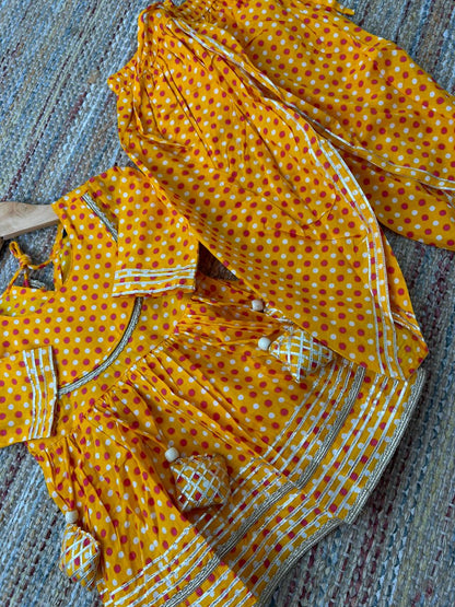 Polka Dot Festive Kurta Set